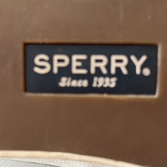 Sperry Topsider teal faux cutout suede size 11 - Picture 5 of 6